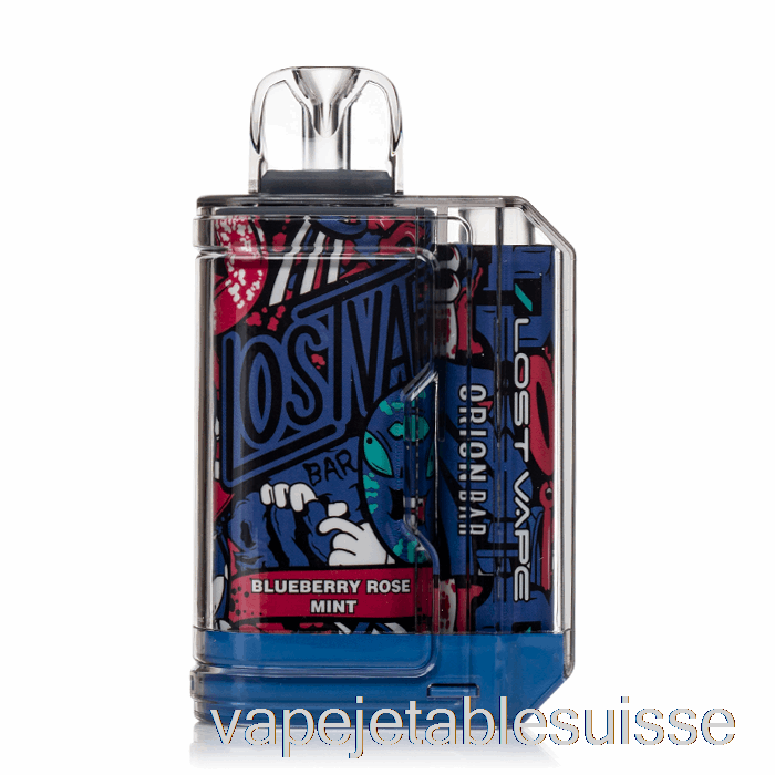 Vape Suisse Perdu Vape Orion Bar 7500 Jetable Myrtille Rose Menthe